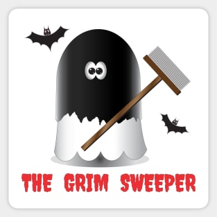 Funny Halloween Sweeper Sticker